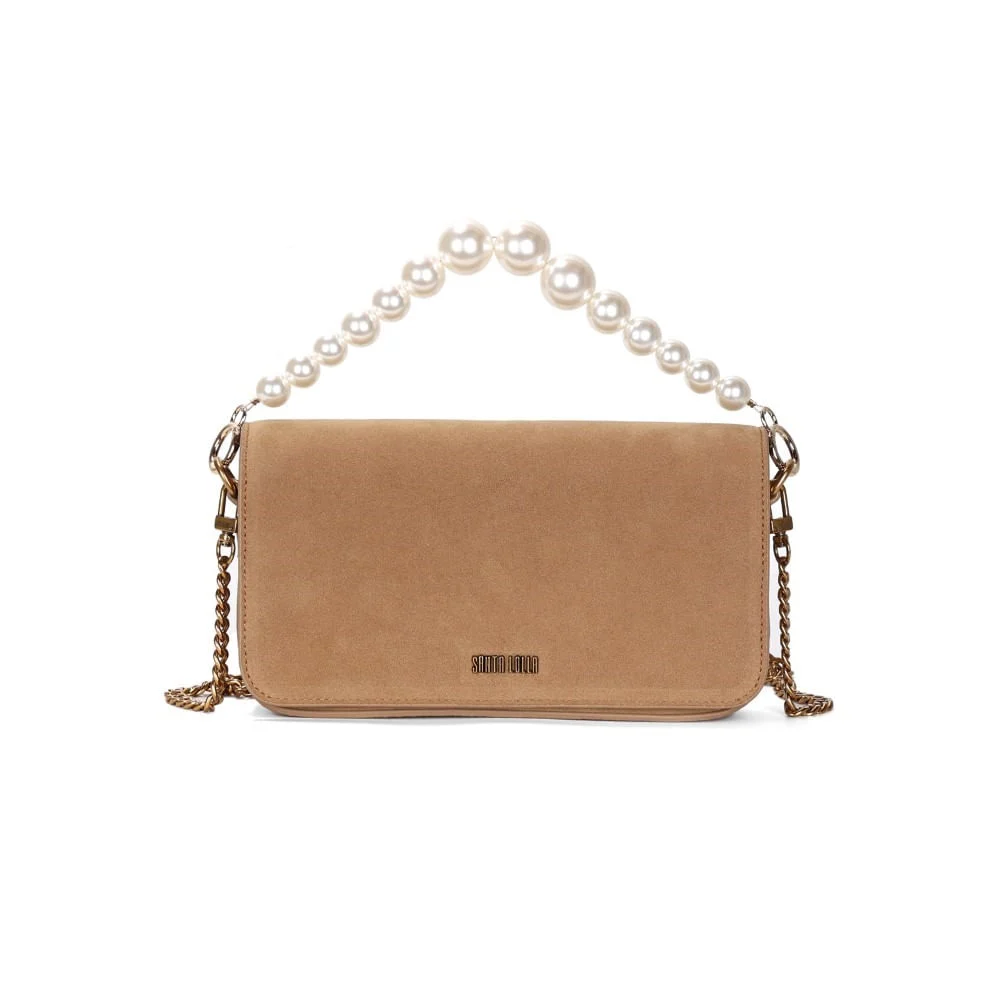 Bolsa P Material Camurça Bege - vista 1 de 3