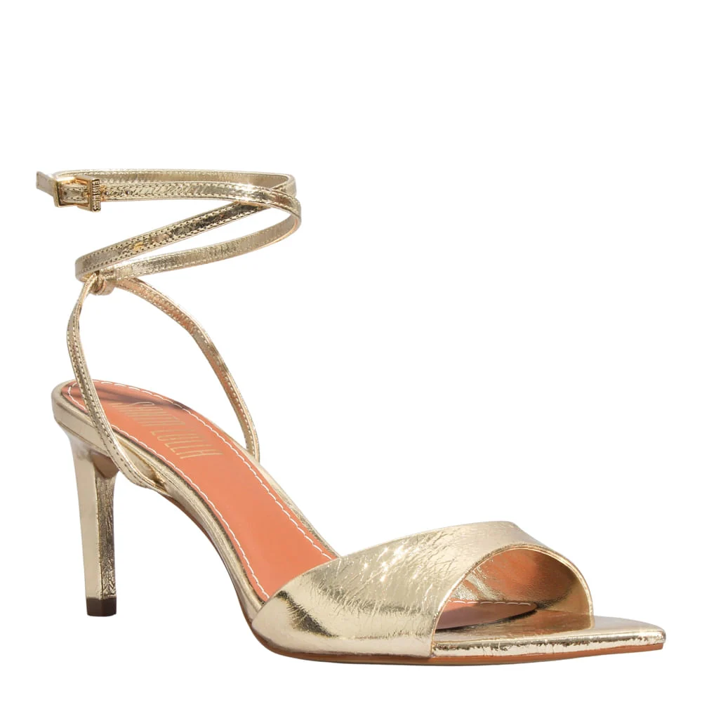 Sandália Couro Metallic Balla Ouro Light - vista 2 de 3