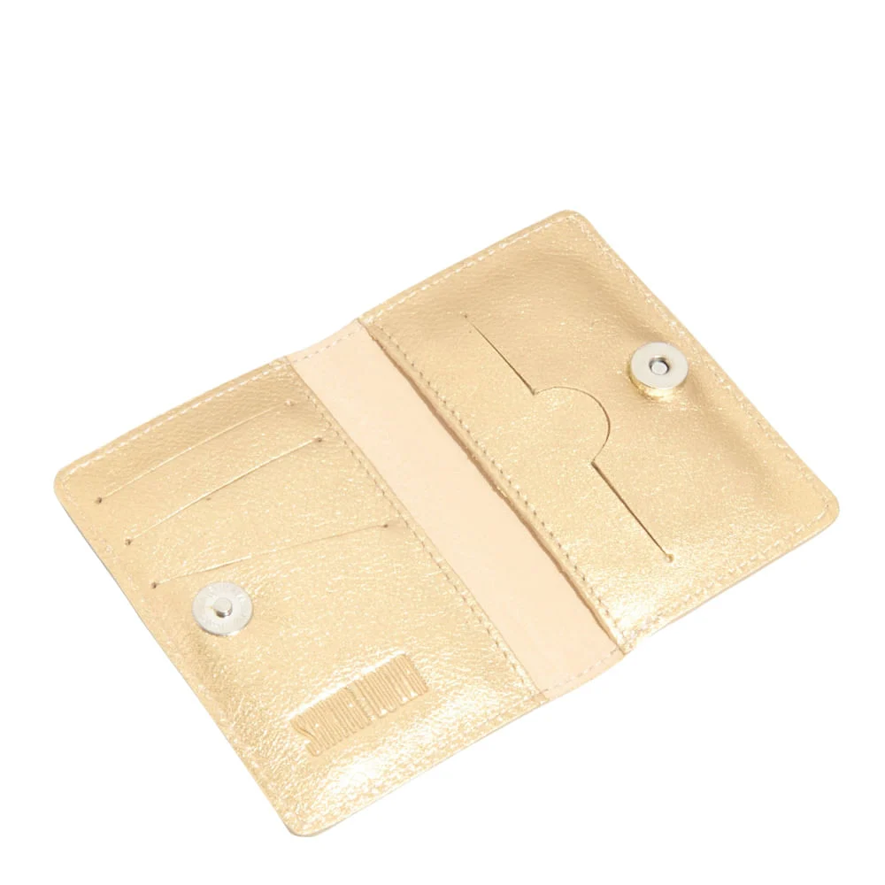 Carteira Couro Soft Ouro - vista 4 de 4