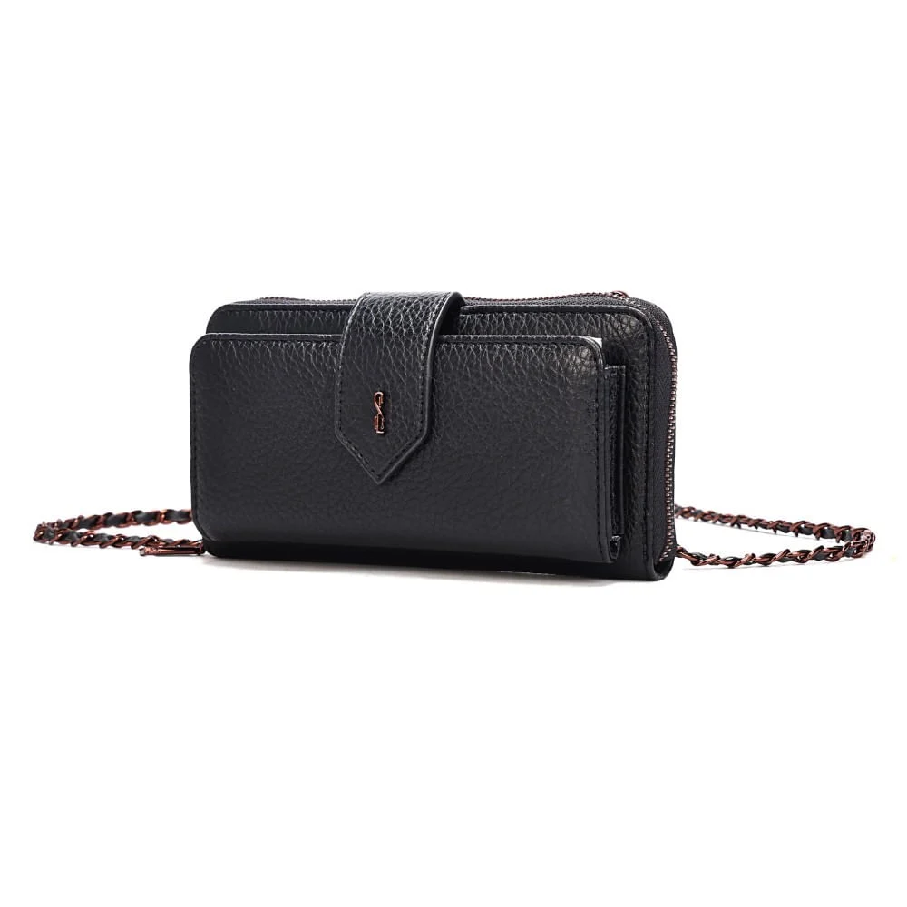Bolsa Carteira Floater Preta Alça de Ombro - vista 3 de 8