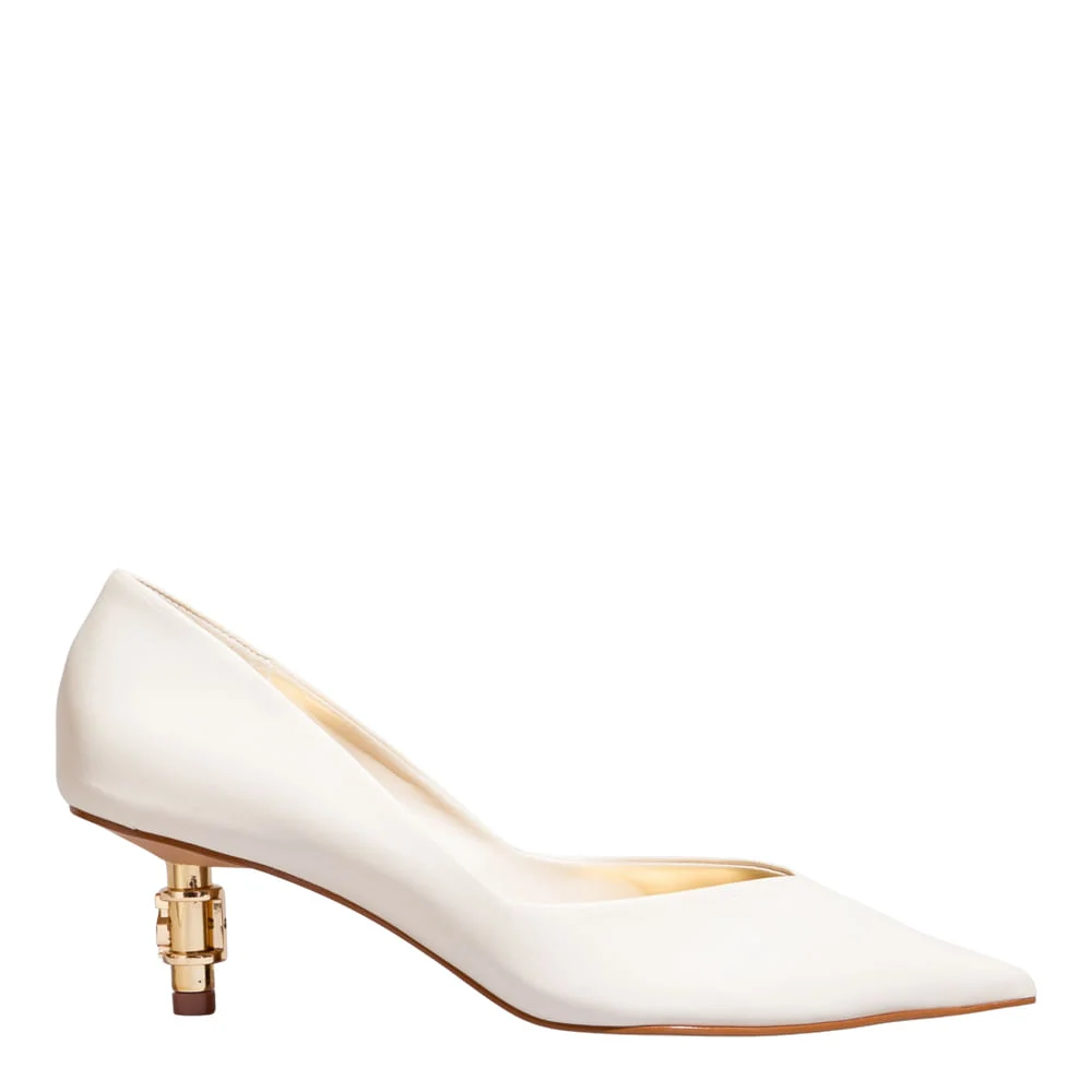 Scarpin Couro Confort New Marfim - vista 1 de 4