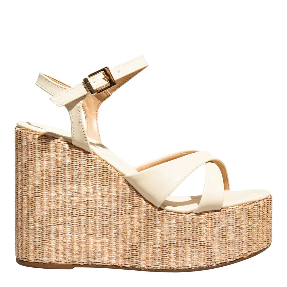 Espadrille Napa Santorine Off White Salto Alto - vista 1 de 3