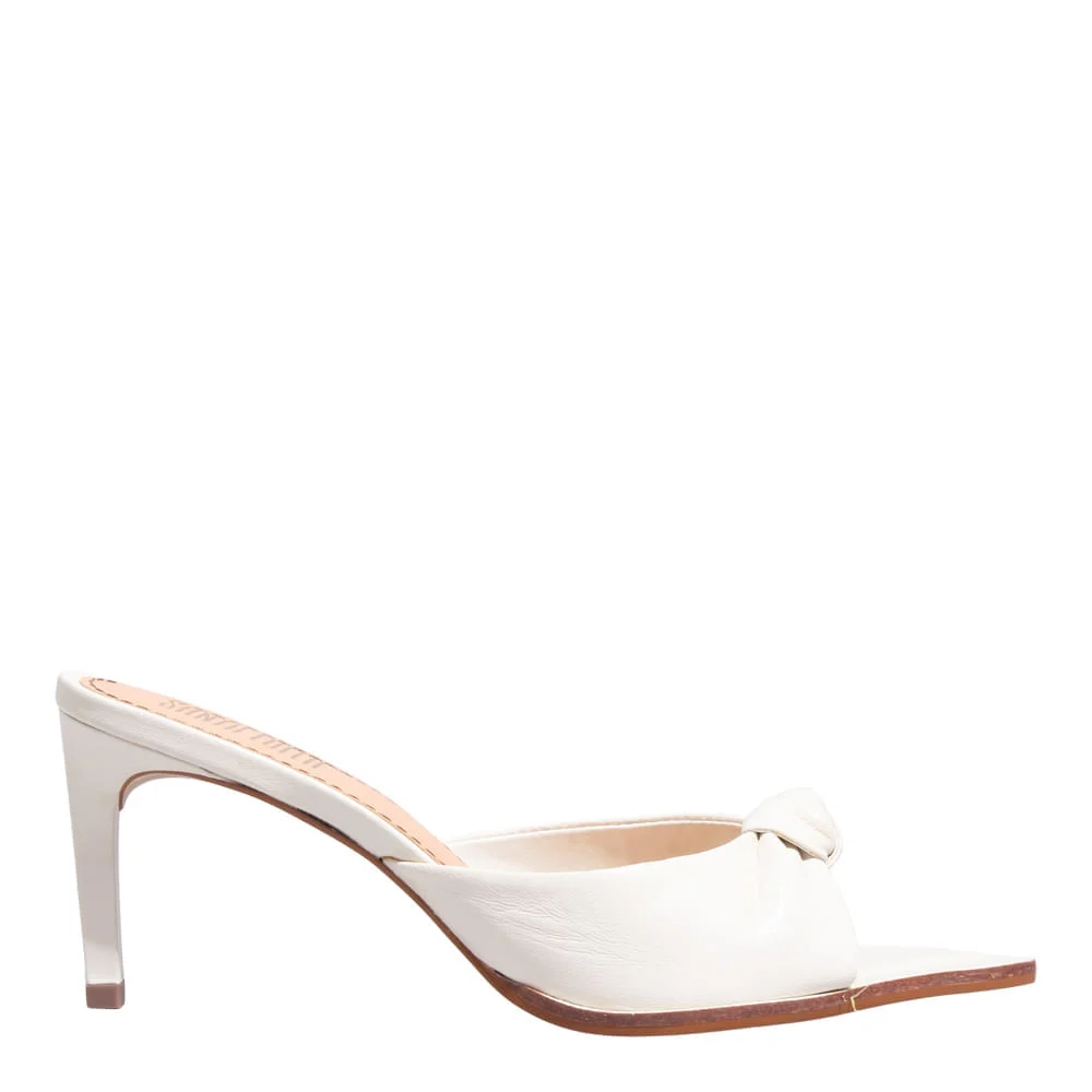Mule Bico Folha Couro Pelica Soft Off White - vista 1 de 4
