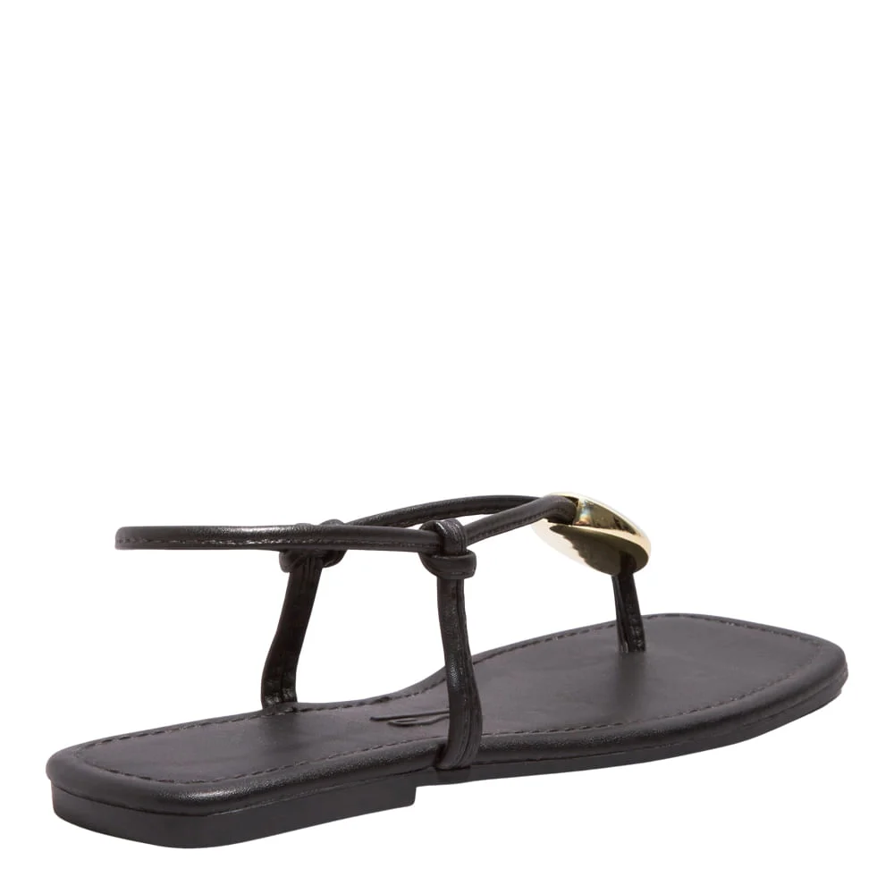 Rasteira Napa Soft Preto - vista 3 de 5