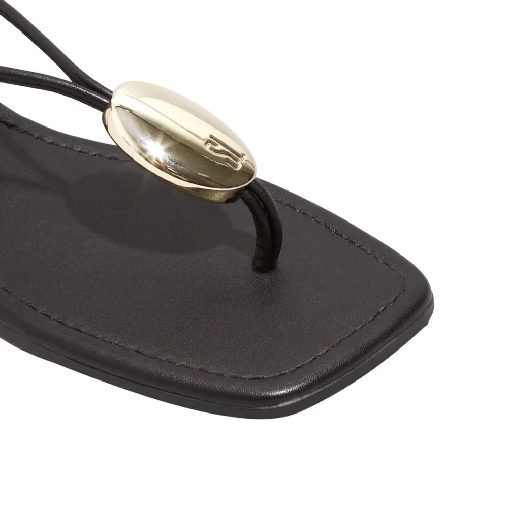 Rasteira Napa Soft Preto - vista 5 de 5