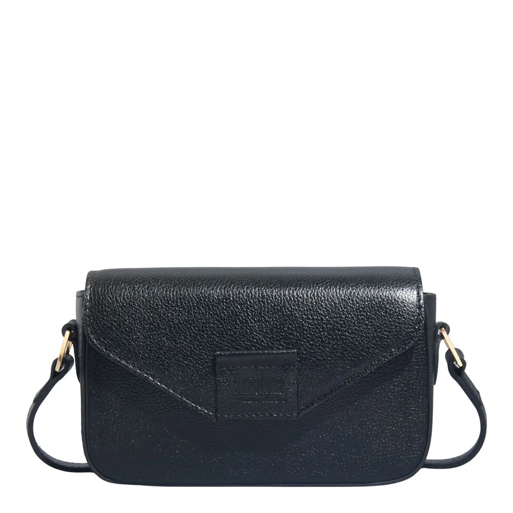 Bolsa P Couro Floater Preto - vista 1 de 3