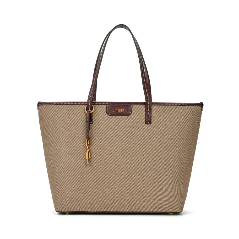 Bolsa Shopper Canvas Bege Escuro - vista 1 de 7