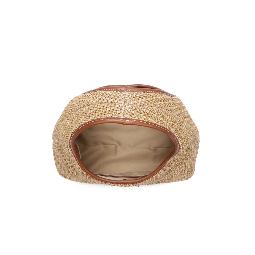 Bolsa Hobo Média Tramado Bege - vista 5 de 5