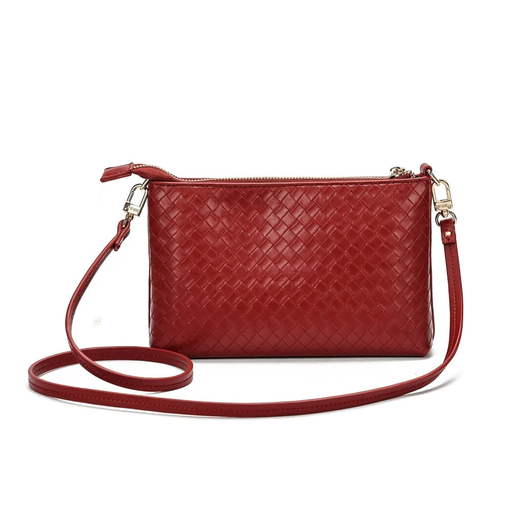 Clutch Soft Vermelha Ruby Alça Transversal - vista 5 de 7
