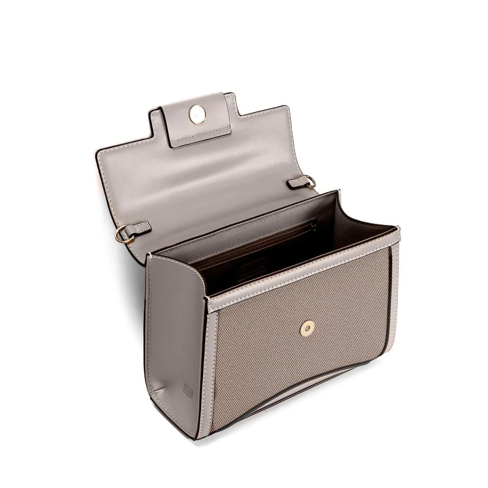 Bolsa Canvas Transversal Cinza Fog Bridão - vista 3 de 3