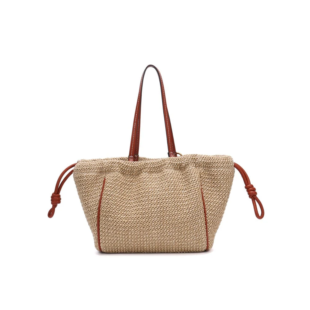 Bolsa Grande Tramado Marrom Alça De Ombro - vista 3 de 5