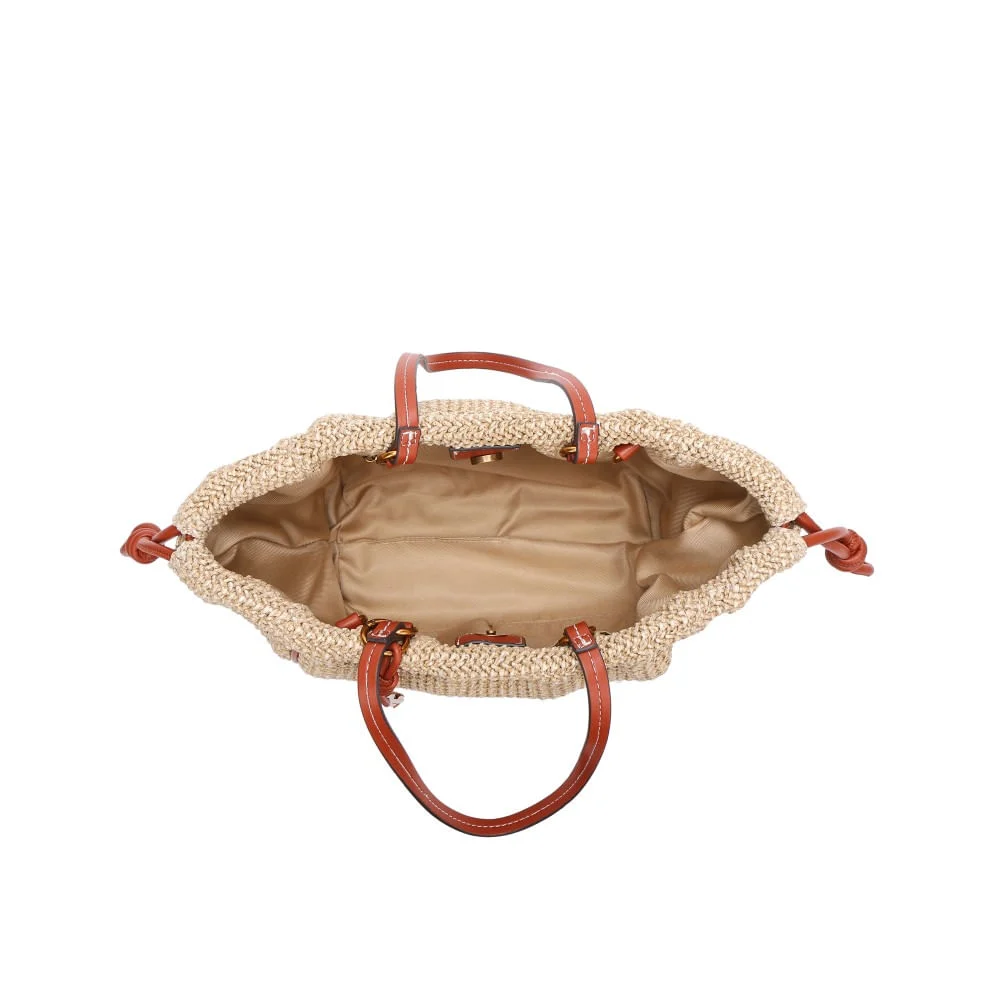Bolsa Grande Tramado Marrom Alça De Ombro - vista 5 de 5