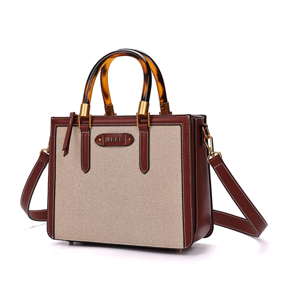 Bolsa Tote Canvas Marfim Transversal - vista 3 de 7