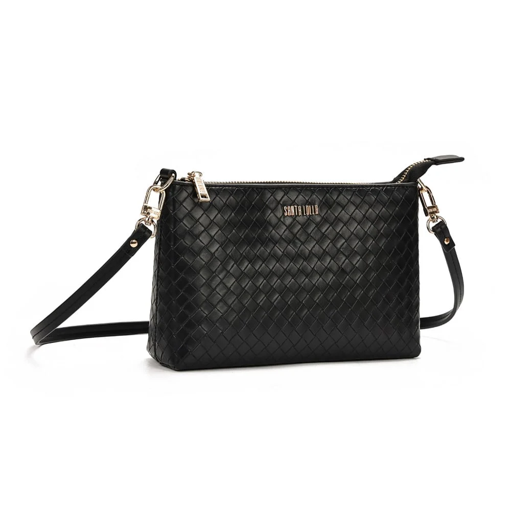 Clutch Soft Preta Alça Transversal - vista 2 de 7