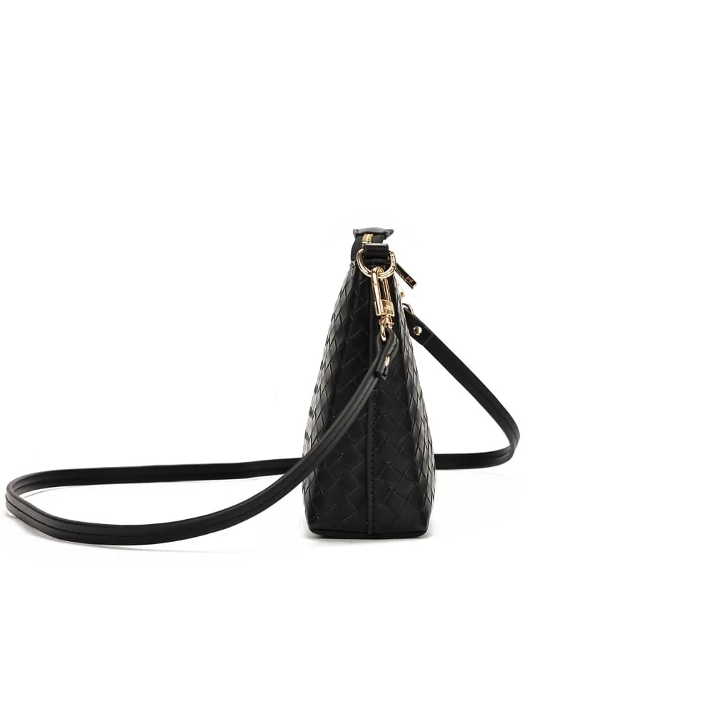 Clutch Soft Preta Alça Transversal - vista 4 de 7