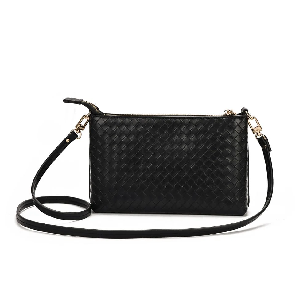Clutch Soft Preta Alça Transversal - vista 5 de 7