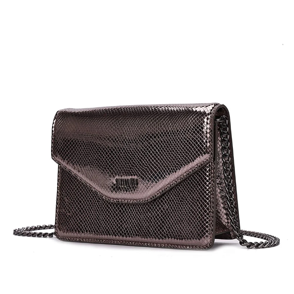Bolsa P Material Metalizado Grafite 2 - vista 3 de 7
