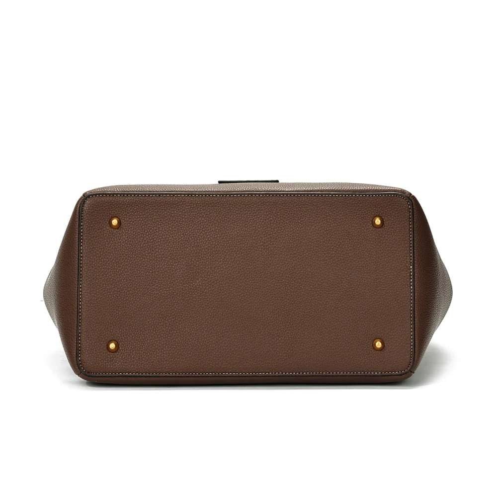 Bolsa Tote Grande Floater Marrom Dark Cocoa Alça de Ombro - vista 6 de 7