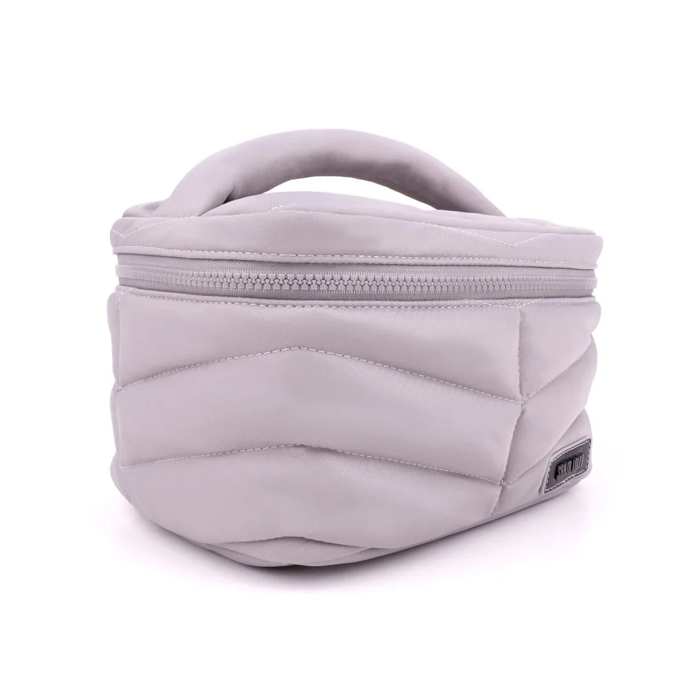 Necessaire Frasqueira Nylon Cinza Fog - vista 2 de 6
