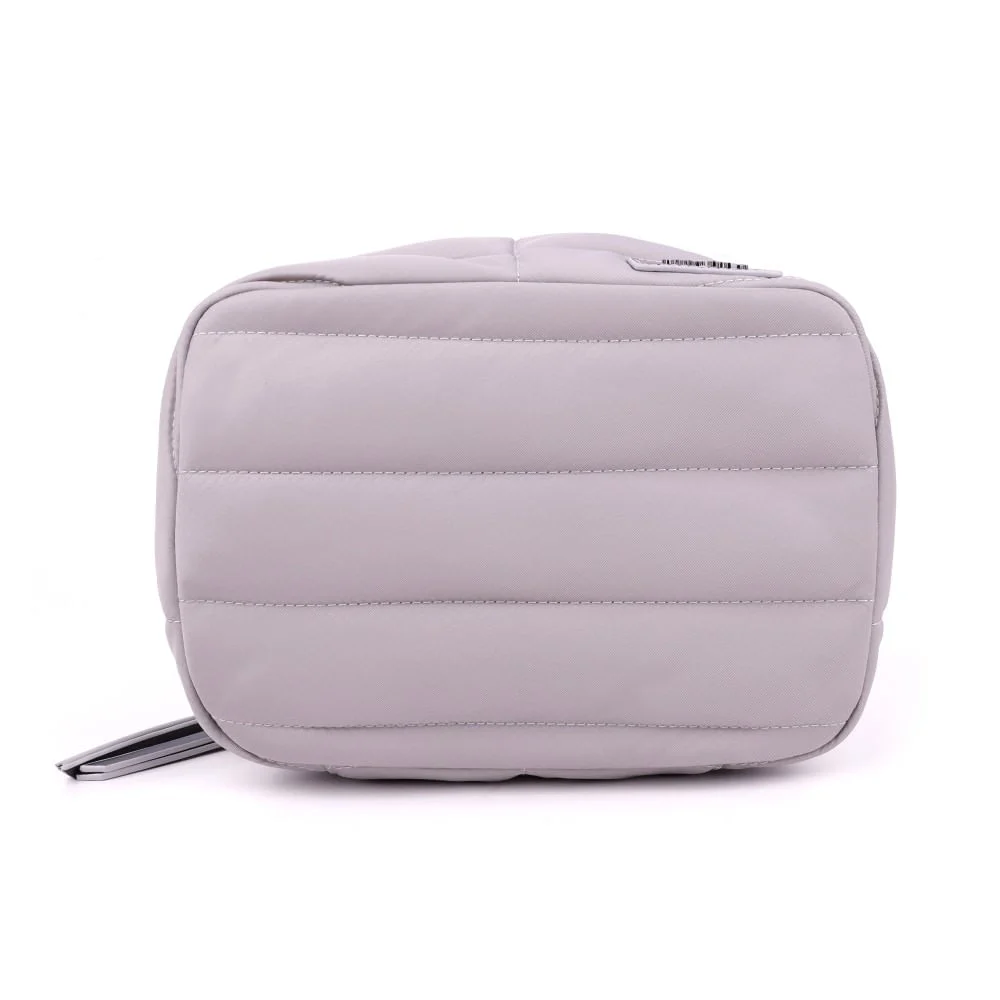 Necessaire Frasqueira Nylon Cinza Fog - vista 4 de 6