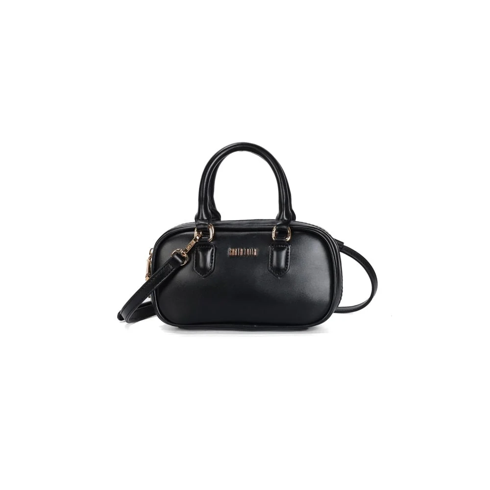 Bolsa Pequena Preta Soft Alça Transversal - vista 1 de 3