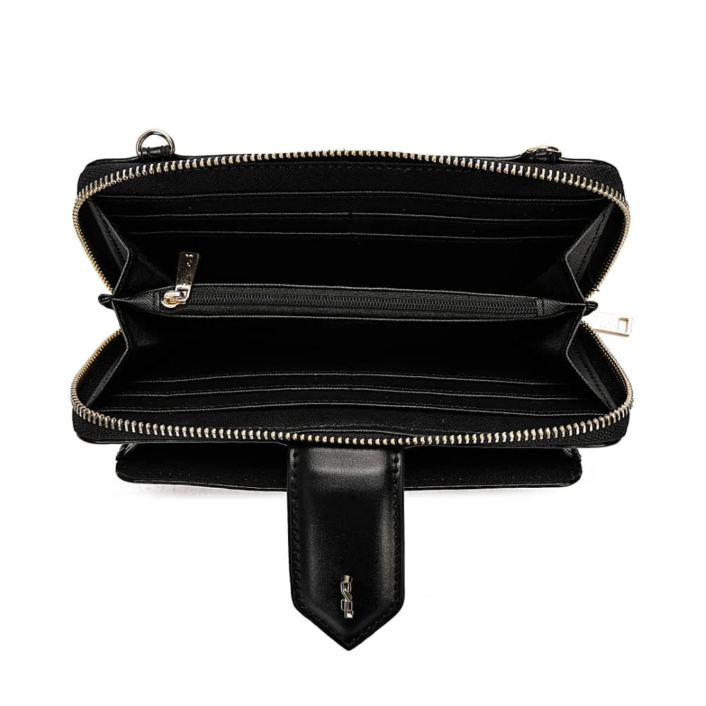 Bolsa Carteira Alça Transversal  Soft Preto - vista 7 de 7