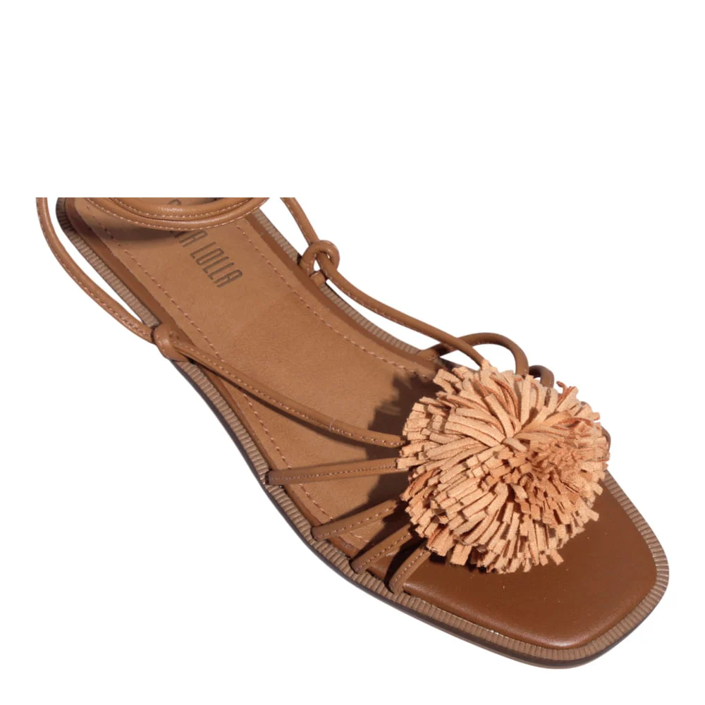 Rasteira Couro Nobre Soft Caramelo - vista 8 de 8
