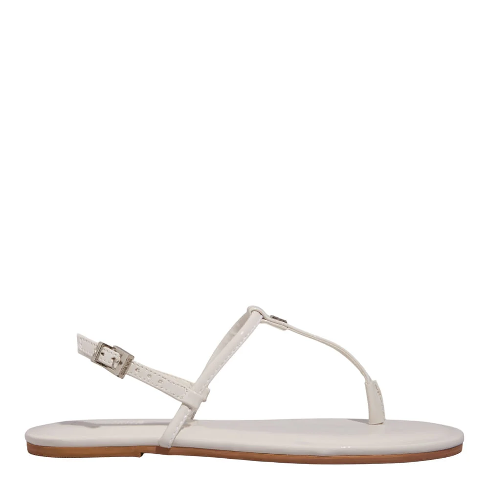 Rasteira Verniz Anzeli Off White - vista 1 de 4