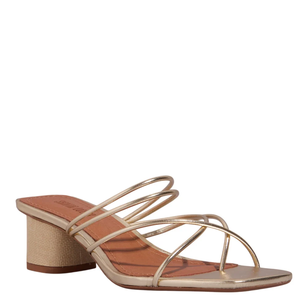 Mule Metalizado Dourado Salto Grosso - vista 2 de 3