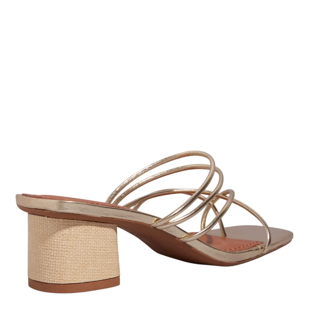 Mule Metalizado Dourado Salto Grosso - vista 3 de 3
