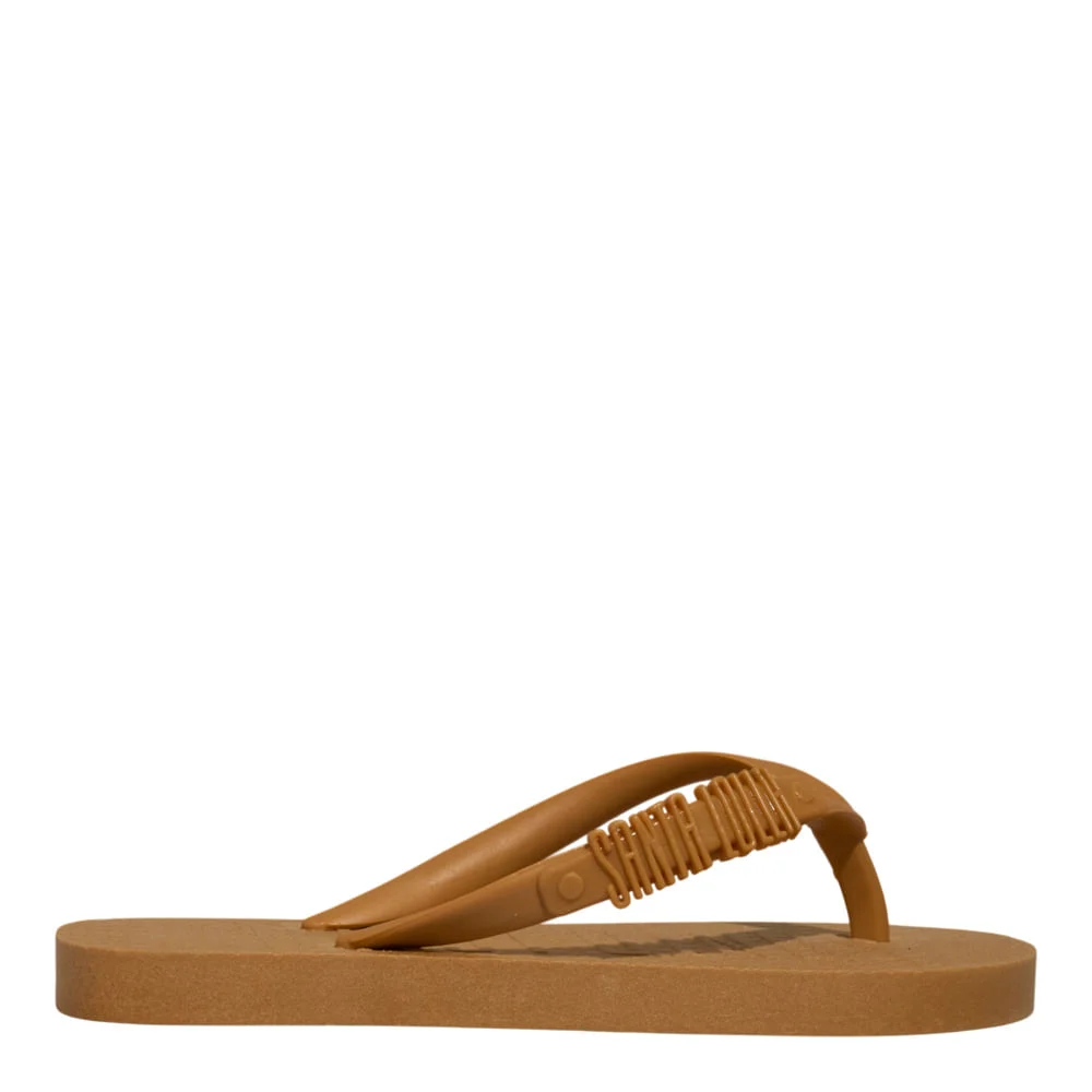 Chinelo Flip Flop Infantil Borracha Bege Egido - vista 1 de 4