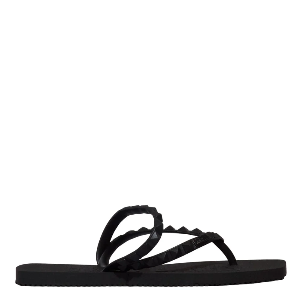 Chinelo Borracha Bico Quadrado Preto - vista 1 de 4