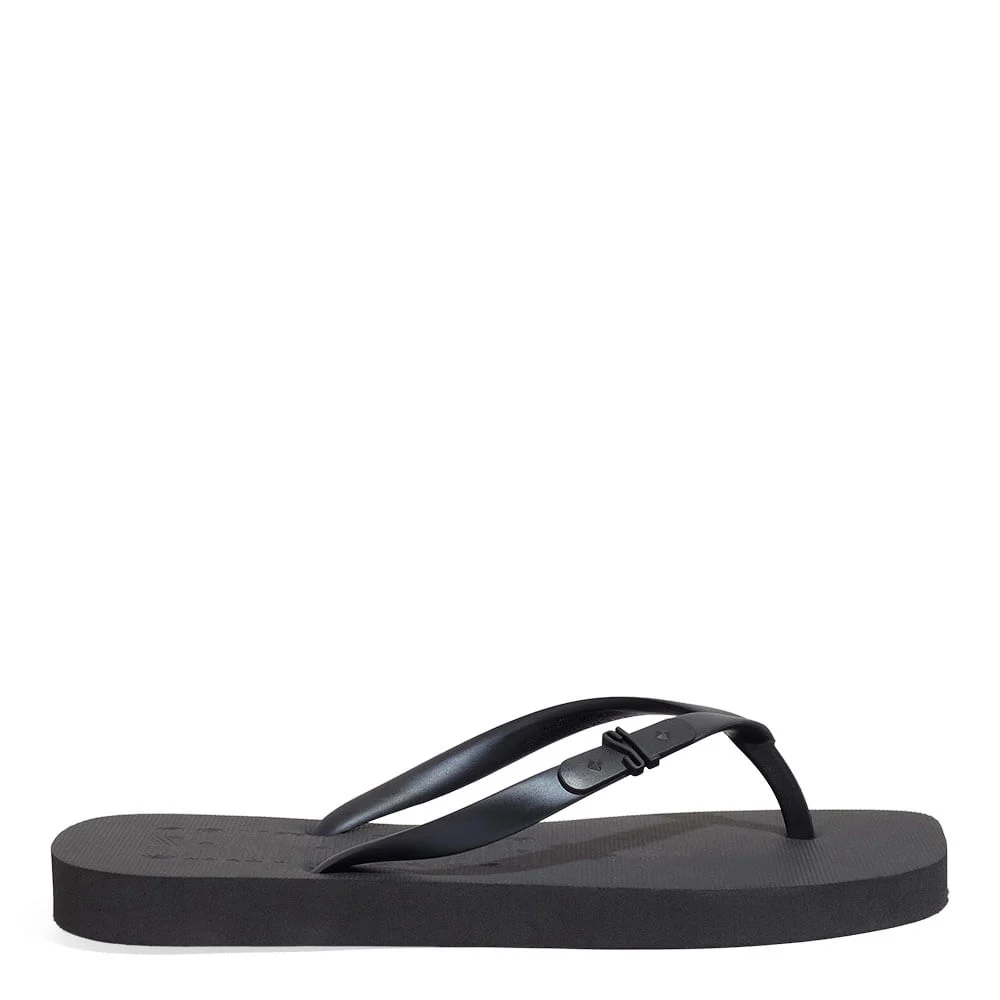 Chinelo Borracha Bico Quadrado Preto - vista 1 de 5