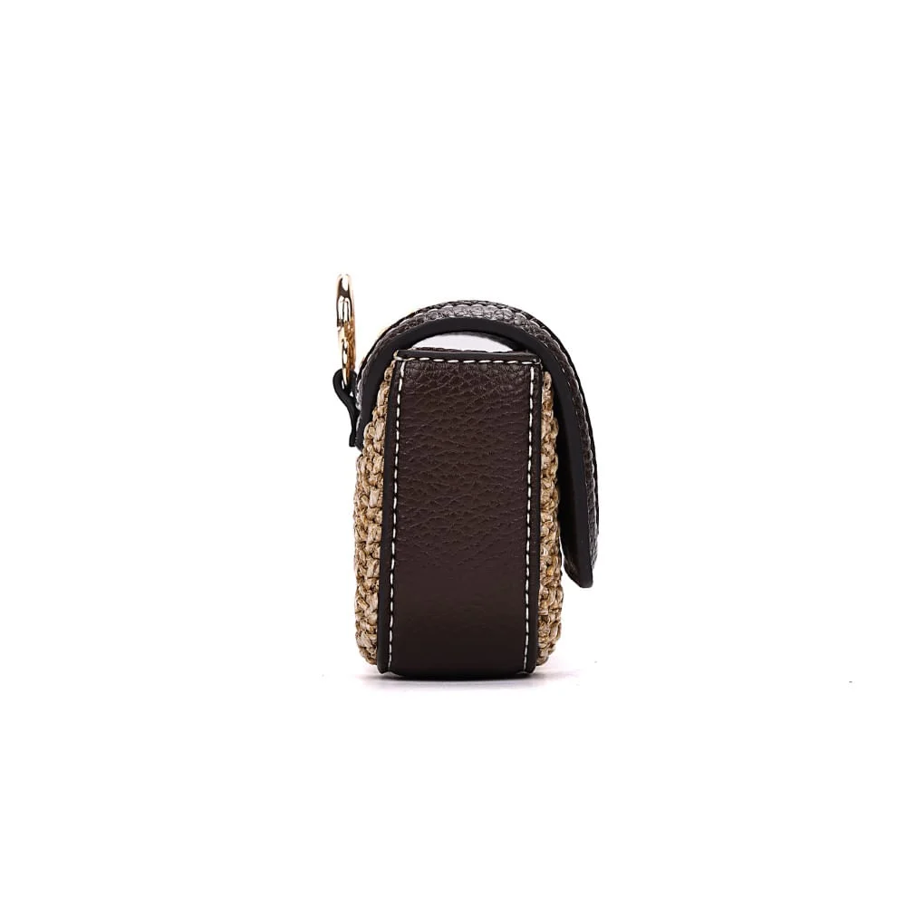 Chaveiro De Bolsa Tramado Bege - vista 8 de 8