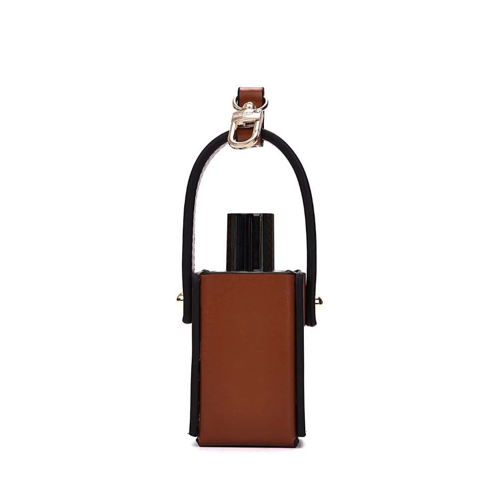 Chaveiro Frasco Perfume Soft Marrom Camelo - vista 5 de 7