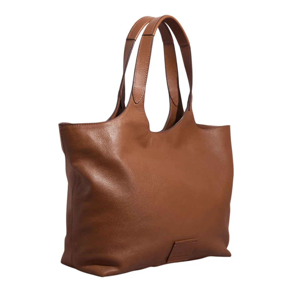 Bolsa Couro Floater Alça De Ombro Marrom - vista 2 de 3