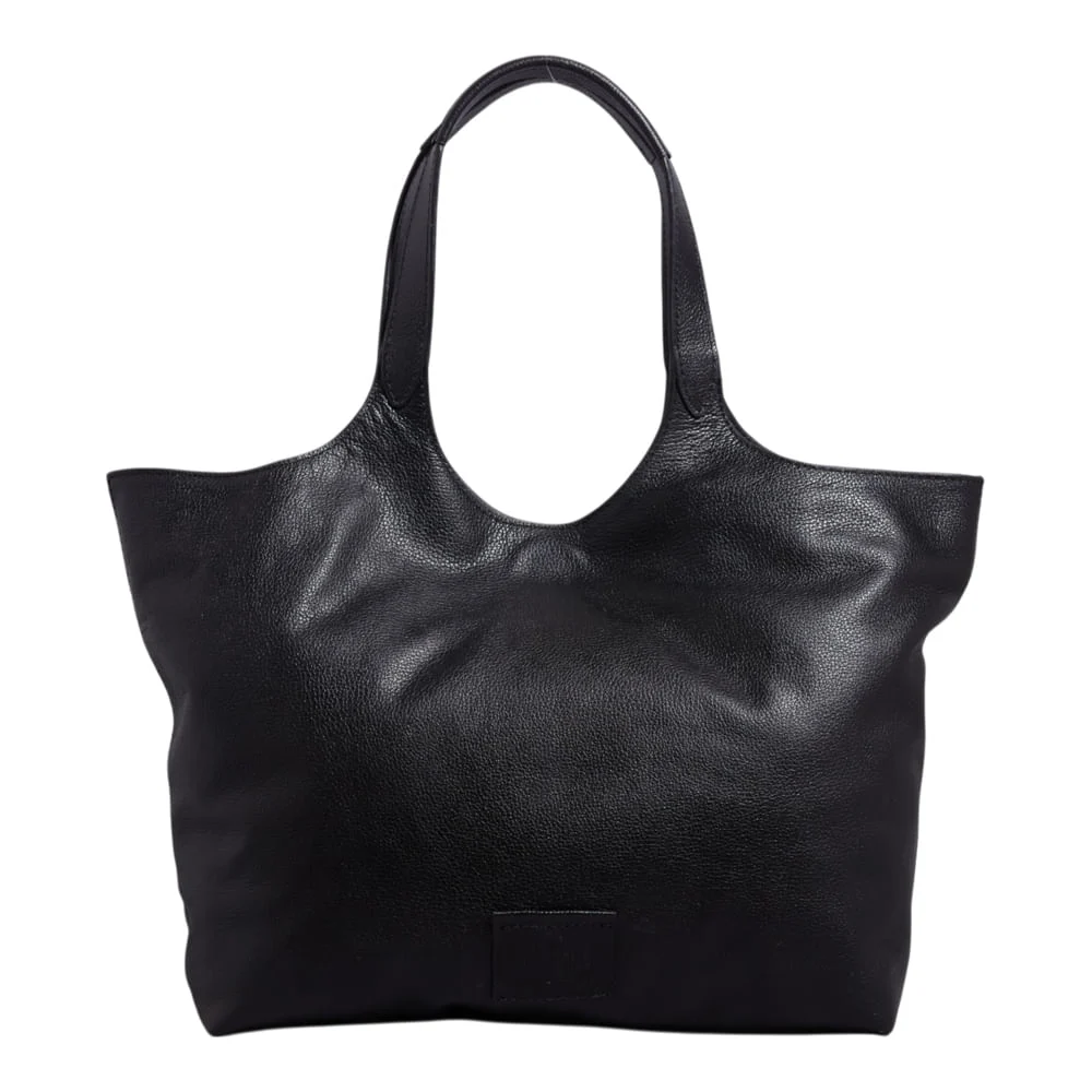 Bolsa G Couro Floater Preto - vista 1 de 3