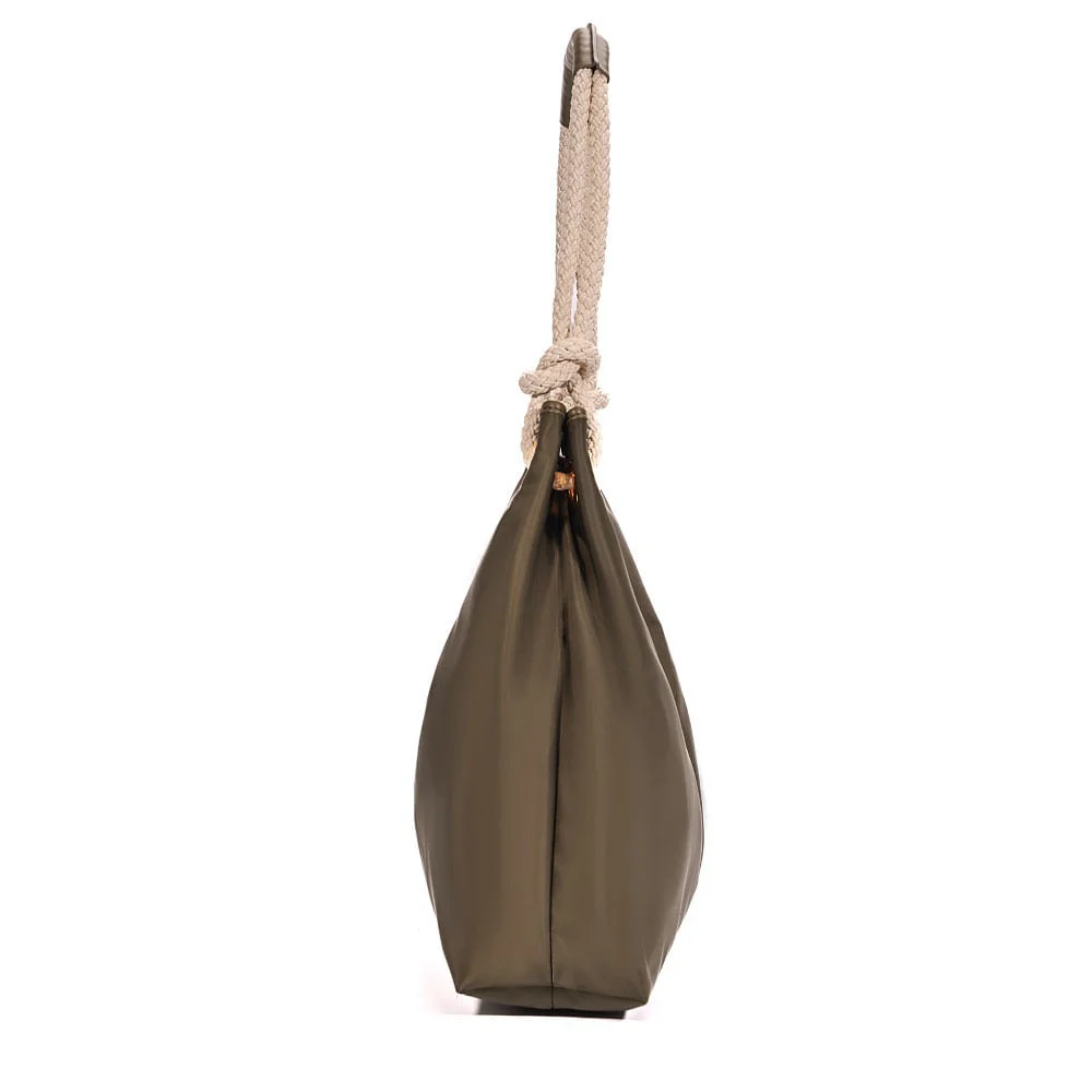 Bolsa Nylon Alça De Ombro Verde - vista 4 de 7