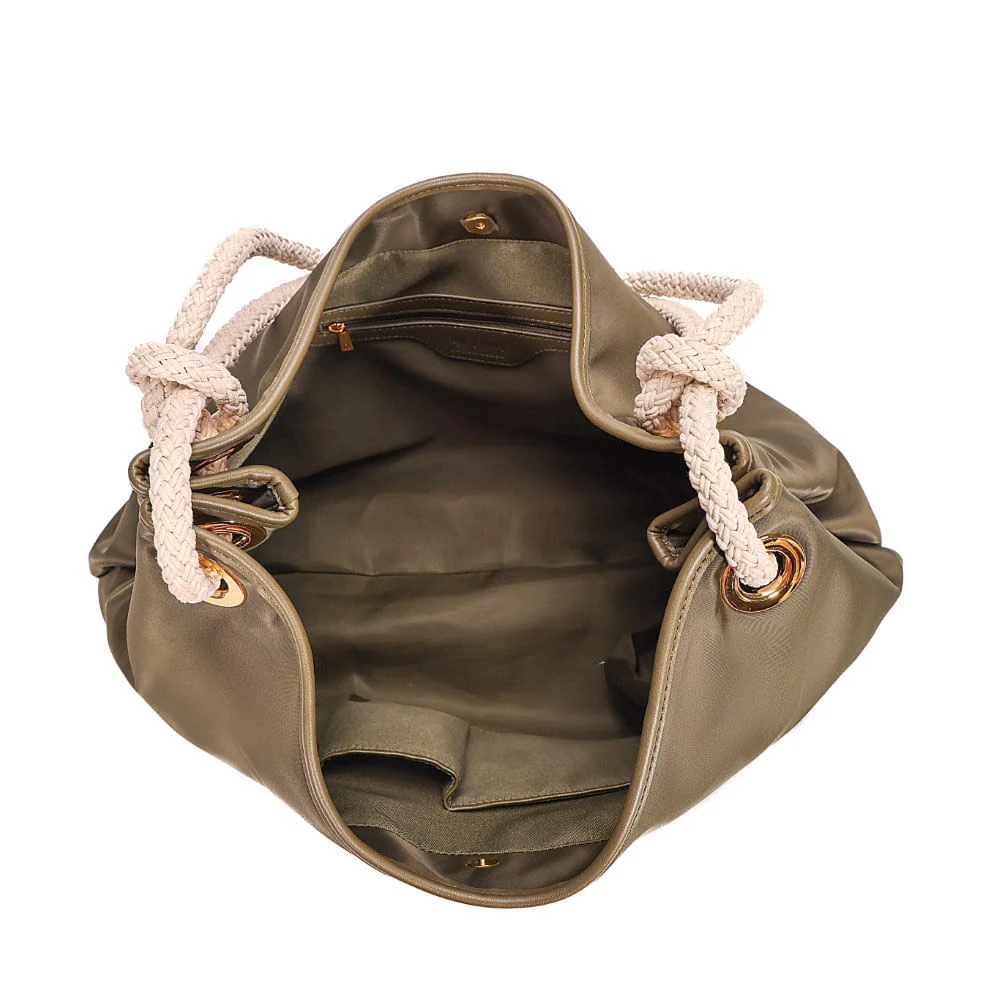 Bolsa Nylon Alça De Ombro Verde - vista 7 de 7