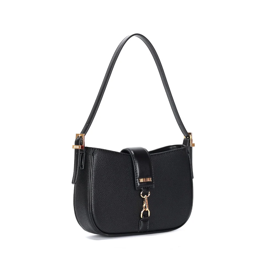 Bolsa Média Floater Estruturada Preto Alça De Ombro - vista 2 de 3
