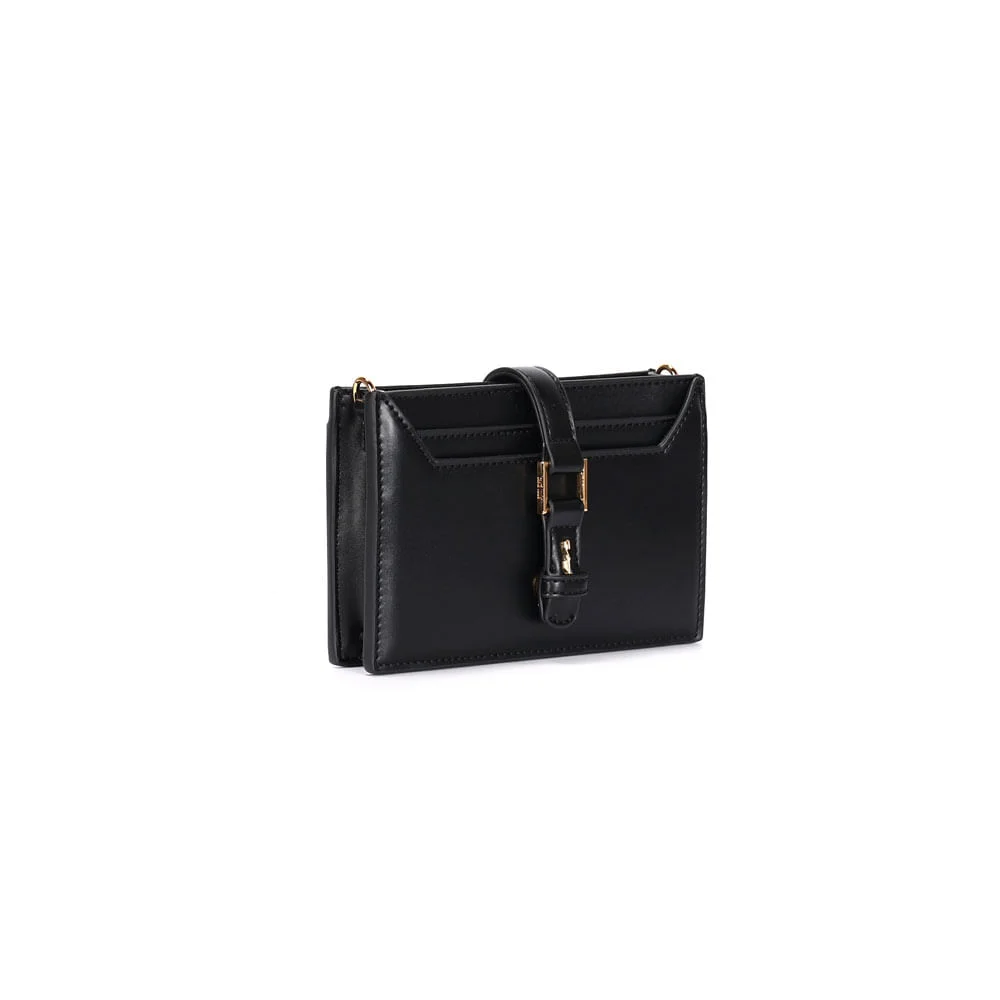 Bolsa Carteira Soft Preta Alça Transversal - vista 2 de 3