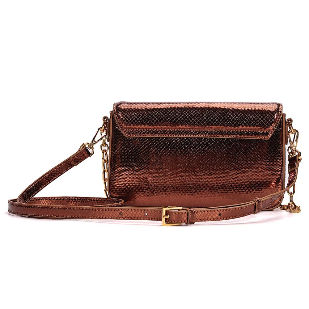 Bolsa Metalizada Bronze Transversal - vista 5 de 7