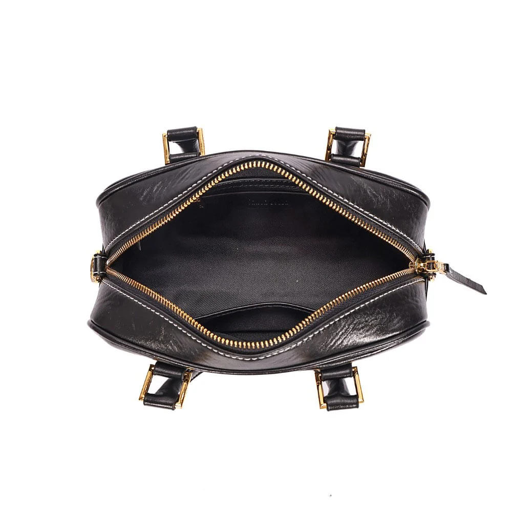Bolsa P Material Rustico Preto - vista 7 de 8