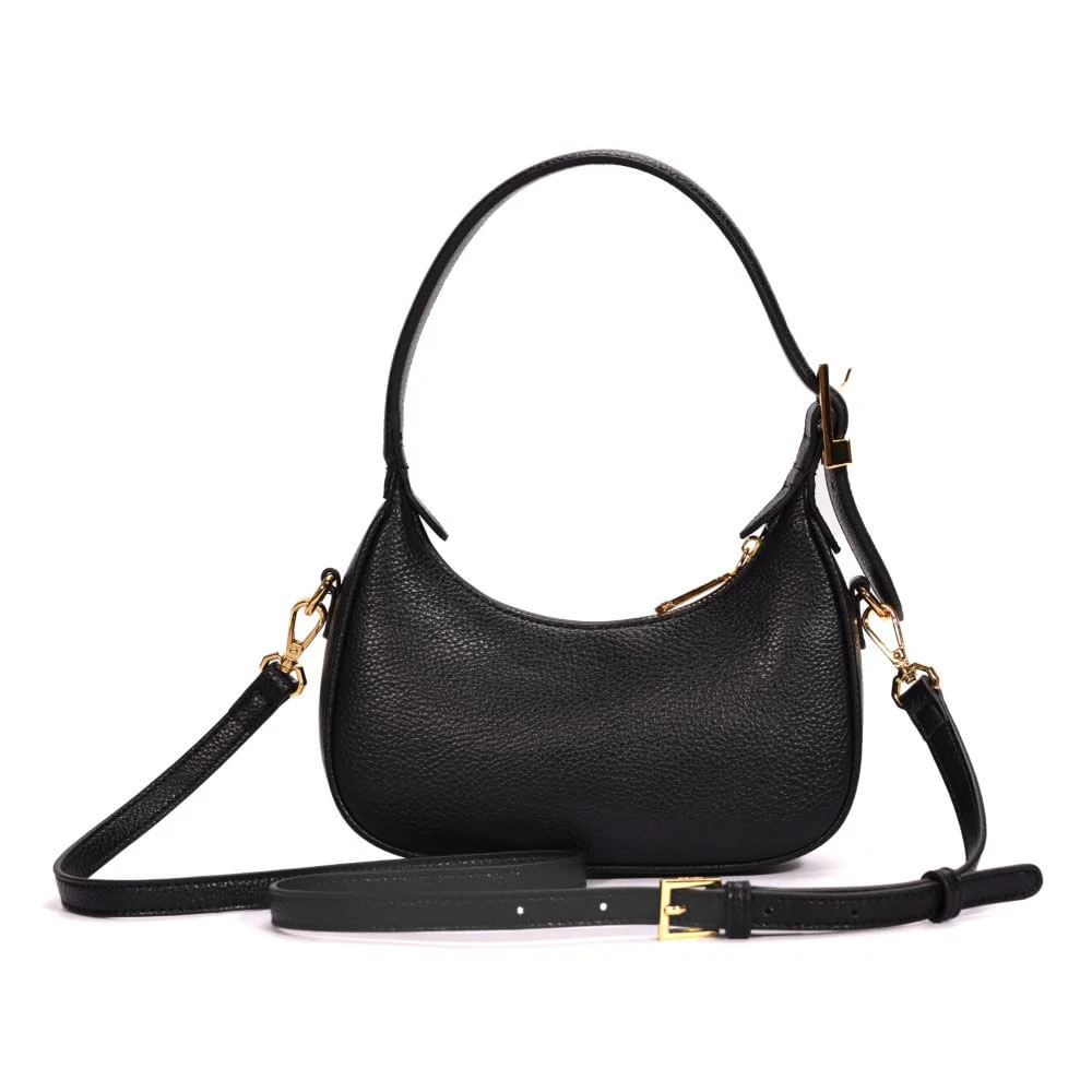 Bolsa Baguete Floater Alça Dupla Preta - vista 5 de 7