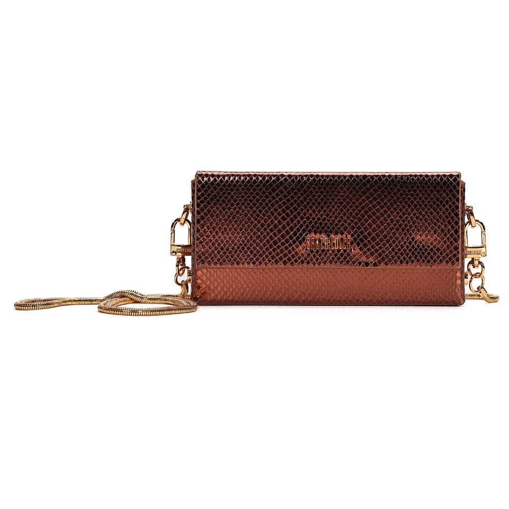 Bolsa Transversal Metalizado Bronze - vista 1 de 7