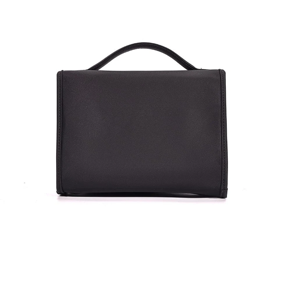 Necessaire Nylon Alça De Mão Preta - vista 5 de 7