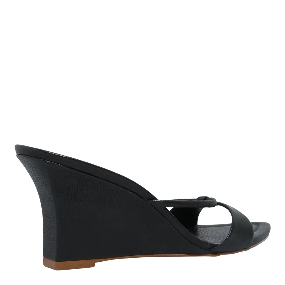 Mule Couro Pelica Soft Preto - vista 3 de 3