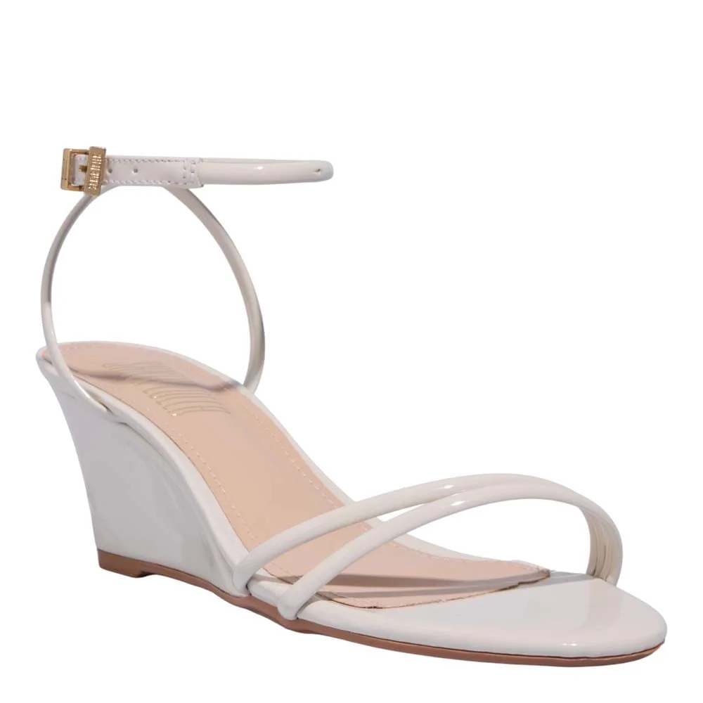 Sandalia Verniz Anzeli Off White - vista 2 de 3