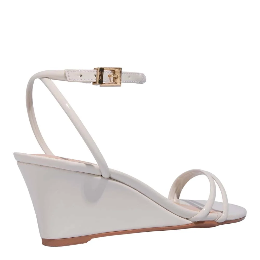 Sandalia Verniz Anzeli Off White - vista 3 de 3