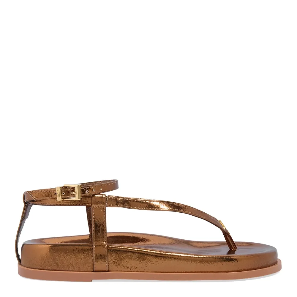 Papete Thong Crinkle Bronze Metalizado - vista 1 de 4